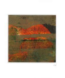Concert /7, acrylics on music sheet, 12x12, frame 25x25cm